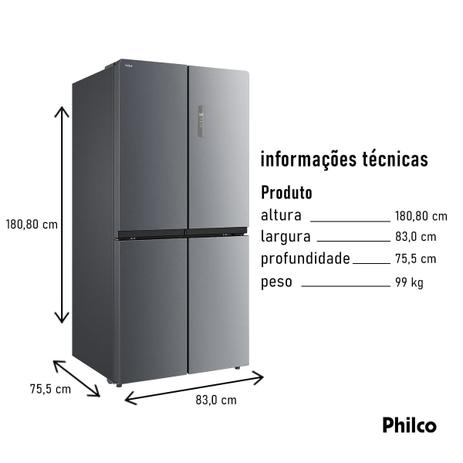 Refrigerador French Door Inverse PFR500I 482L Geladeira e Freezer - Philco