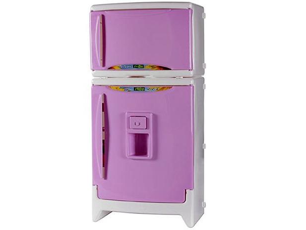 Refrigerador Infantil Duplex Casinha Flor - com Acessórios Xalingo