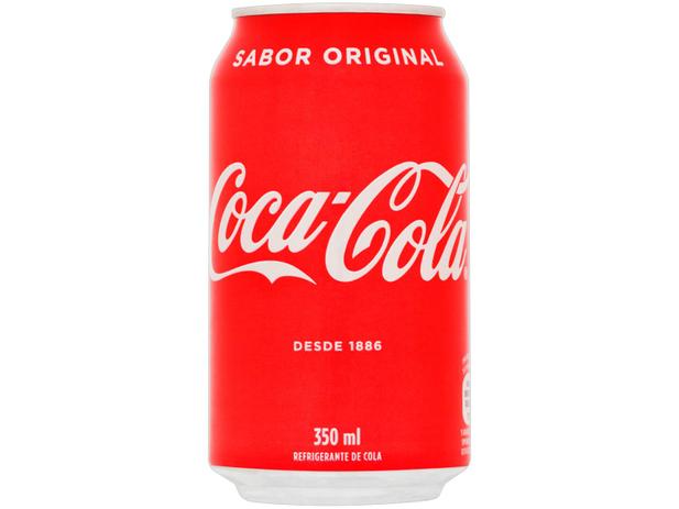 Refrigerante Lata Coca-Cola Original 350ml Menor preço em Refrigerante Lata Coca-Cola Original 350ml