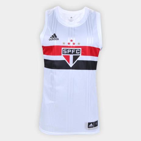 Regata NBB São Paulo Home Adidas Masculina Menor preço em Regata NBB São Paulo Home Adidas Masculina