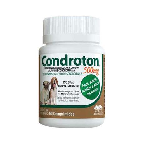 Regenerador Articular Vetnil Condroton 500 mg 60 Comp. Menor preço em Regenerador Articular Vetnil Condroton 500 mg 60 Comp.