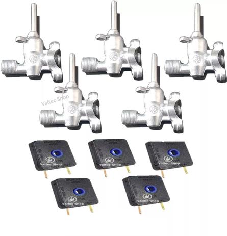 Registro Ramal + Interruptor + Vedações Cooktop Fischer Original Menor preço em Registro Ramal + Interruptor + Vedações Cooktop Fischer Original