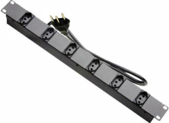 Régua Calha PDU 6 Tomadas Padrão NBR 14136 10A. Modelo 19 Polegadas - Itcomtech Menor preço em Régua Calha PDU 6 Tomadas Padrão NBR 14136 10A. Modelo 19 Polegadas - Itcomtech