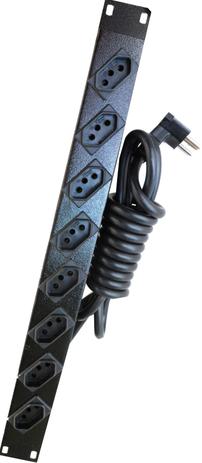 Régua Calha PDU 8 Tomadas Padrão NBR 14136 20A. Modelo 19 Polegadas - Itcomtech Menor preço em Régua Calha PDU 8 Tomadas Padrão NBR 14136 20A. Modelo 19 Polegadas - Itcomtech