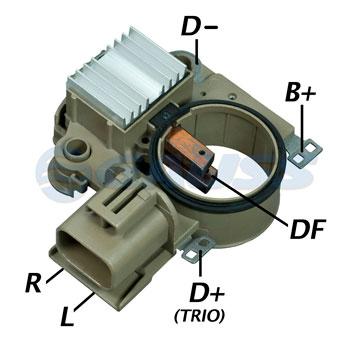 Regulador de voltagem 28v mitsubishi fuso canter campo positivo a866x28372, me701399 alternado - Gauss Menor preço em Regulador de voltagem 28v mitsubishi fuso canter campo positivo a866x28372, me701399 alternado - Gauss