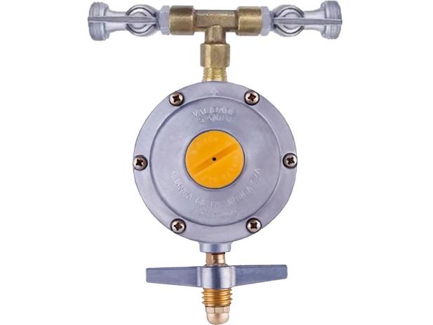 Regulador Duplo 2 Registro 1/2 P/ Gás 13kg Forno E Cooktop - Aliança Menor preço em Regulador Duplo 2 Registro 1/2 P/ Gás 13kg Forno E Cooktop - Aliança