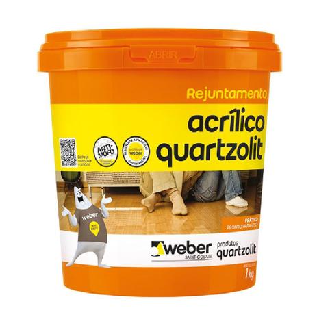 Menor preço em Rejunte acrilico branco 1kg - Quartzolit