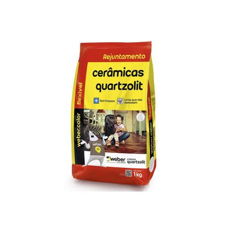 Rejunte Aditivado Flexível Cinza Ártico 1kg - Quartzolit Menor preço em Rejunte Aditivado Flexível Cinza Ártico 1kg - Quartzolit