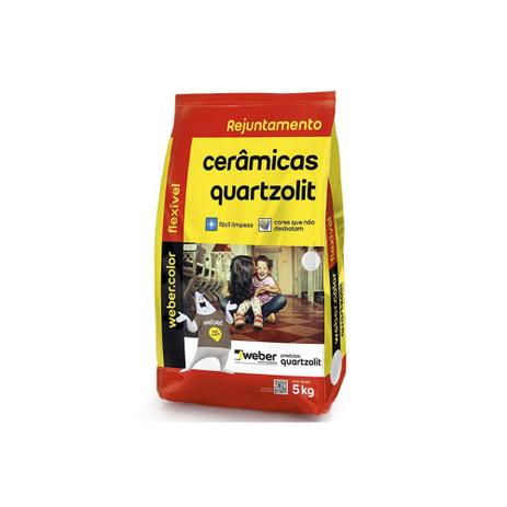 Rejunte Aditivado Flexível Corda 5kg - Quartzolit Menor preço em Rejunte Aditivado Flexível Corda 5kg - Quartzolit