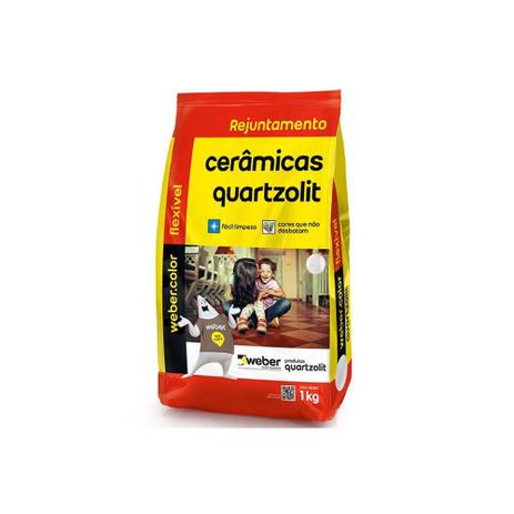 Rejunte Aditivado Flexível Preto 1kg - Quartzolit Menor preço em Rejunte Aditivado Flexível Preto 1kg - Quartzolit