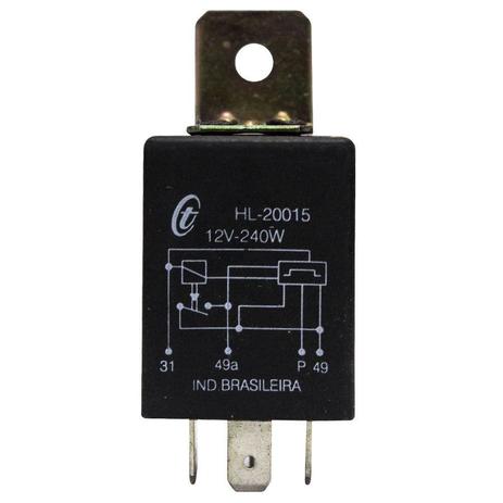 Relé Automotivo Comando do Pisca 4 Terminais 240w 12V Caminhão Ônibus - Dni Menor preço em Relé Automotivo Comando do Pisca 4 Terminais 240w 12V Caminhão Ônibus - Dni