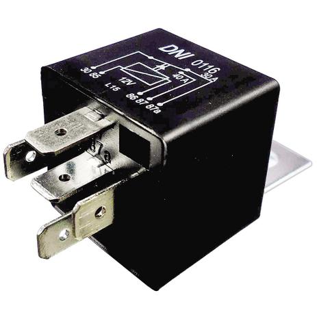 Relé Auxiliar Universal 12V e 40/30A - DNI 0116 Menor preço em Relé Auxiliar Universal 12V e 40/30A - DNI 0116