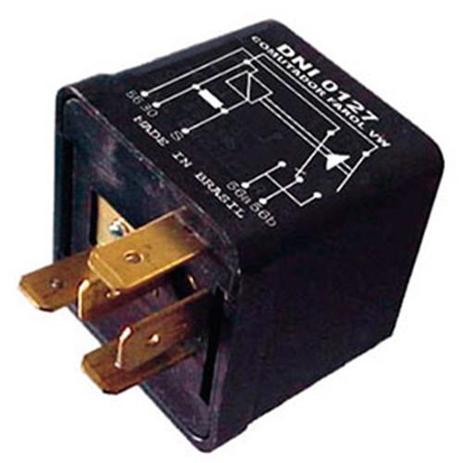 Relé comutador do farol 12v 6 terminais comutador para alta baixa com grampo fusca gol parat - Dni Menor preço em Relé comutador do farol 12v 6 terminais comutador para alta baixa com grampo fusca gol parat - Dni