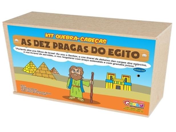 Religiosos Kit Quebra Cabeça 10 Pragas Do Egito - Carlu Menor preço em Religiosos Kit Quebra Cabeça 10 Pragas Do Egito - Carlu