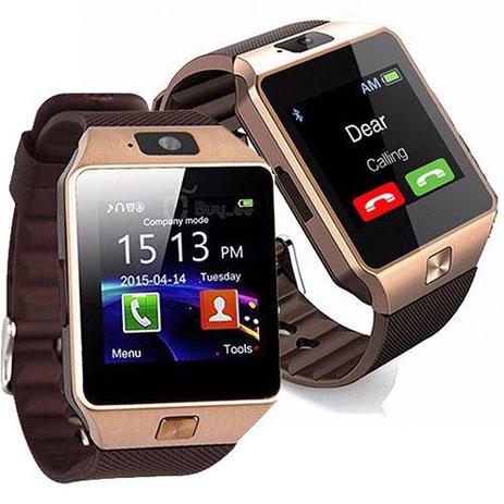 Relogio 2017 Smart Watch Dz09 Android Celular Chip Bluetooth Dourado Menor preço em Relogio 2017 Smart Watch Dz09 Android Celular Chip Bluetooth Dourado