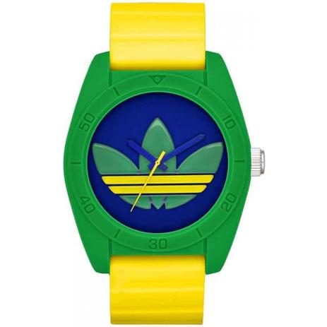 Relógio adidas Masculino Verde Amarelo Esportivo ADH2949/8AN Menor preço em Relógio adidas Masculino Verde Amarelo Esportivo ADH2949/8AN