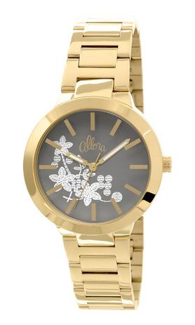 Relógio Allora Feminino Bordados Dourado AL2036CI4C Menor preço em Relógio Allora Feminino Bordados Dourado AL2036CI4C