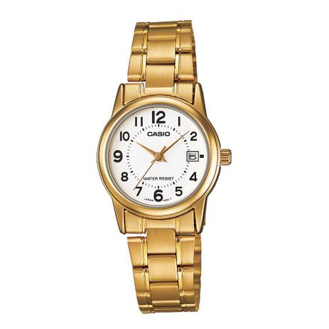 Relógio Analógico Feminino Casio LTP-V002G-7BUDF - Casio Menor preço em Relógio Analógico Feminino Casio LTP-V002G-7BUDF - Casio