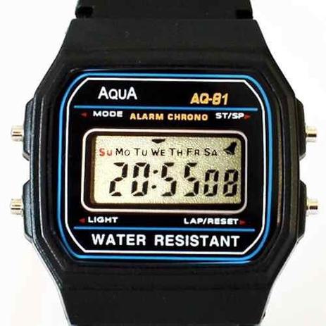 Relogio Aqua Aq-91 Retrô Vintage Aprova Dagua Oferta Menor preço em Relogio Aqua Aq-91 Retrô Vintage Aprova Dagua Oferta