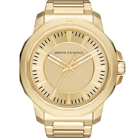 Relogio armani dourado masculino Clearance