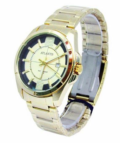 Relogio atlantis masculino g3332 social dourado Menor preço em Relogio atlantis masculino g3332 social dourado