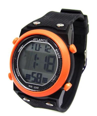Relogio atlantis masculino g7455 detalhes laranja Menor preço em Relogio atlantis masculino g7455 detalhes laranja