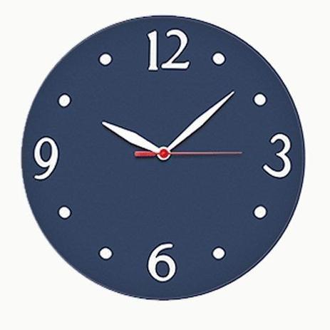 Relogio Azul De Parede Redondo Silencioso Plastico 30cm - Romesa é boa?