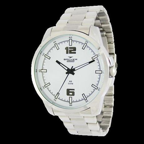 Relogio backer masculino prata aço 6431123m br - Relógio Masculino -  Magazine Luiza