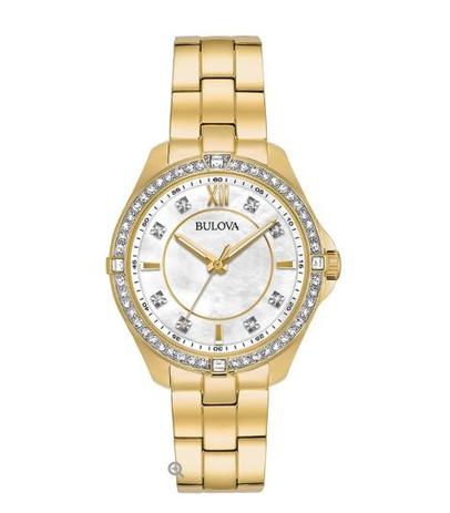 Relogio Bulova Feminino Dourado Madrepérola BCF549169575 Menor preço em Relogio Bulova Feminino Dourado Madrepérola BCF549169575