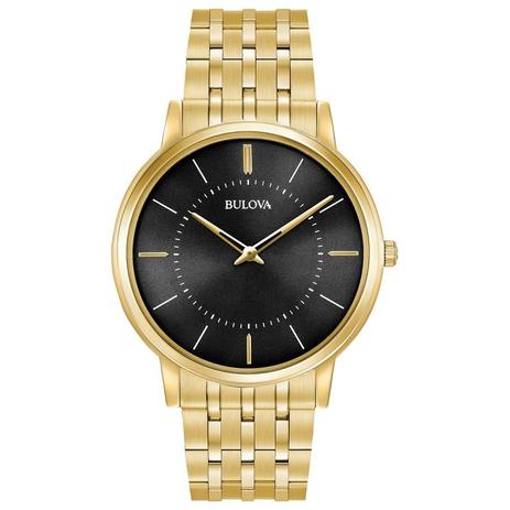Relógio Bulova Masculino Ref: Wb22436u Slim Dourado Menor preço em Relógio Bulova Masculino Ref: Wb22436u Slim Dourado