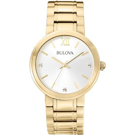 Relógio Bulova WB26137H Dourado Diamantes Feminino Original Menor preço em Relógio Bulova WB26137H Dourado Diamantes Feminino Original