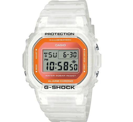 Relógio Casio G-Shock Branco Semitransparente DW-5600LS-7DR - Relógio  Masculino - Magazine Luiza