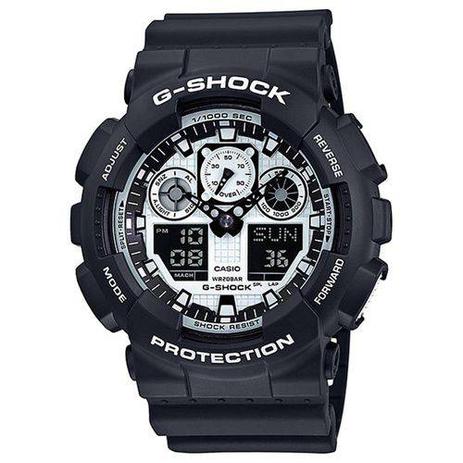 Relógio Casio G-Shock Ga-100bw-1adr Menor preço em Relógio Casio G-Shock Ga-100bw-1adr