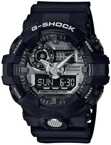 g shock preto e prata