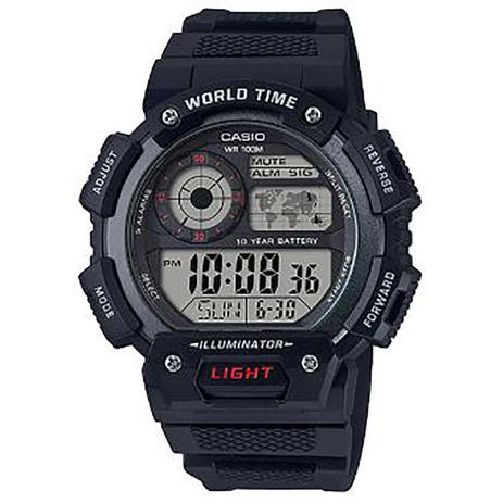 Relógio Casio Iluminator Masculino AE-1400WH-1AVDF Menor preço em Relógio Casio Iluminator Masculino AE-1400WH-1AVDF