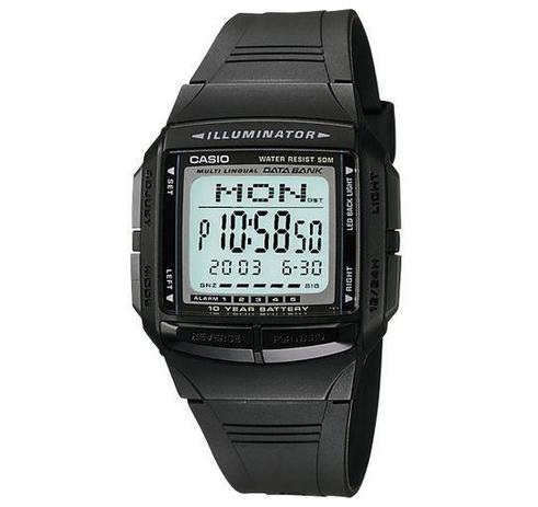 Relógio Casio Masculino Data Bank DB-36-1AVDF Menor preço em Relógio Casio Masculino Data Bank DB-36-1AVDF
