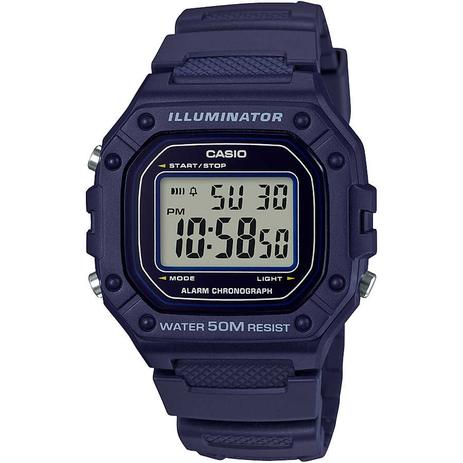 Relógio Casio Masculino Preto W-218H-1AVDF ILLUMINATOR Menor preço em Relógio Casio Masculino Preto W-218H-1AVDF ILLUMINATOR