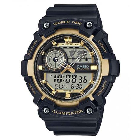 Relógio Casio Masculino World Time Anadigi AEQ200W9AVDF Menor preço em Relógio Casio Masculino World Time Anadigi AEQ200W9AVDF