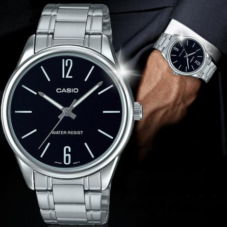 Relógio Casio Prateado Masculino Original Mtp V005d 1budf Menor preço em Relógio Casio Prateado Masculino Original Mtp V005d 1budf