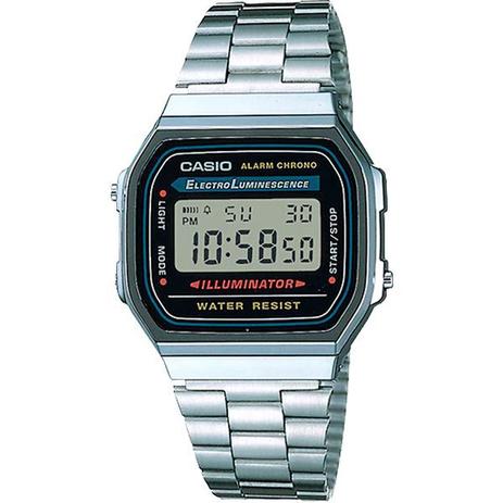 Relógio Casio Retrô Digital Vintage A168WA-1WDF Alarme Cronômetro Menor preço em Relógio Casio Retrô Digital Vintage A168WA-1WDF Alarme Cronômetro