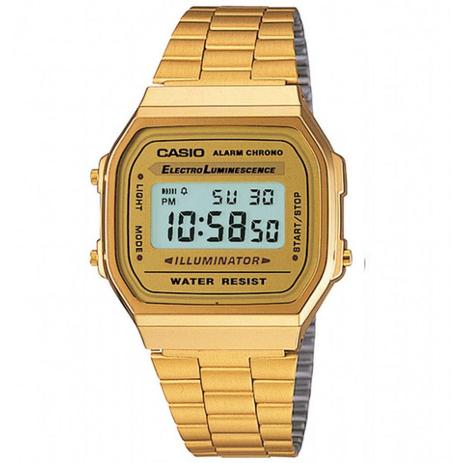 Relógio Casio Vintage A168WG-9WDF-BR Dourado | Menor preço com cupom
