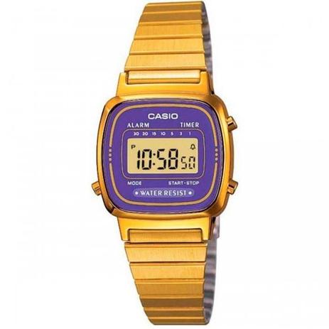 Menor preço em Relógio Casio Vintage Collection LA670WGA-6DF + Calendário e Alarme