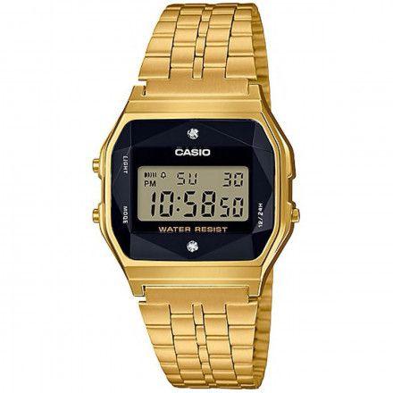 Relógio Casio Vintage Diamonds Dourado Unissex A159WGED-1DF Menor preço em Relógio Casio Vintage Diamonds Dourado Unissex A159WGED-1DF