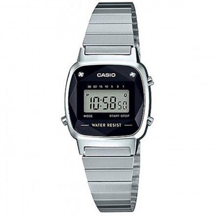 Relógio Casio Vintage Diamonds Prata Feminino LA670WAD-1DF Menor preço em Relógio Casio Vintage Diamonds Prata Feminino LA670WAD-1DF