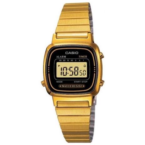 Relógio Casio Vintage Digital Feminino LA670WGA-1DF Menor preço em Relógio Casio Vintage Digital Feminino LA670WGA-1DF