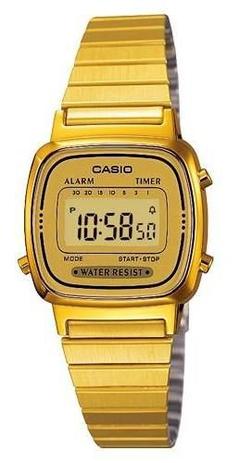 relógio casio vintage feminino dourado