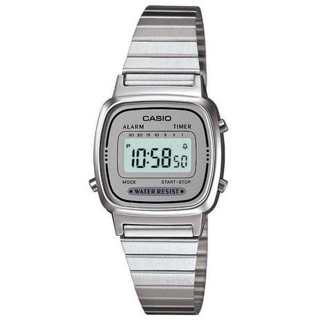 Relógio Casio Vintage LA670WA-7DF Prata Menor preço em Relógio Casio Vintage LA670WA-7DF Prata