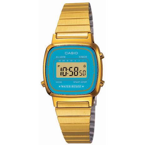 Relógio Casio Vintage - La670wga-2df Menor preço em Relógio Casio Vintage - La670wga-2df
