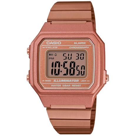 Relógio Casio Vintage Rose Digital Unissex B650WC-5ADF Menor preço em Relógio Casio Vintage Rose Digital Unissex B650WC-5ADF