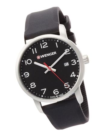 Relógio casual Suíço Wenger Avenue pulseira de silicone 01.1641.101 Menor preço em Relógio casual Suíço Wenger Avenue pulseira de silicone 01.1641.101